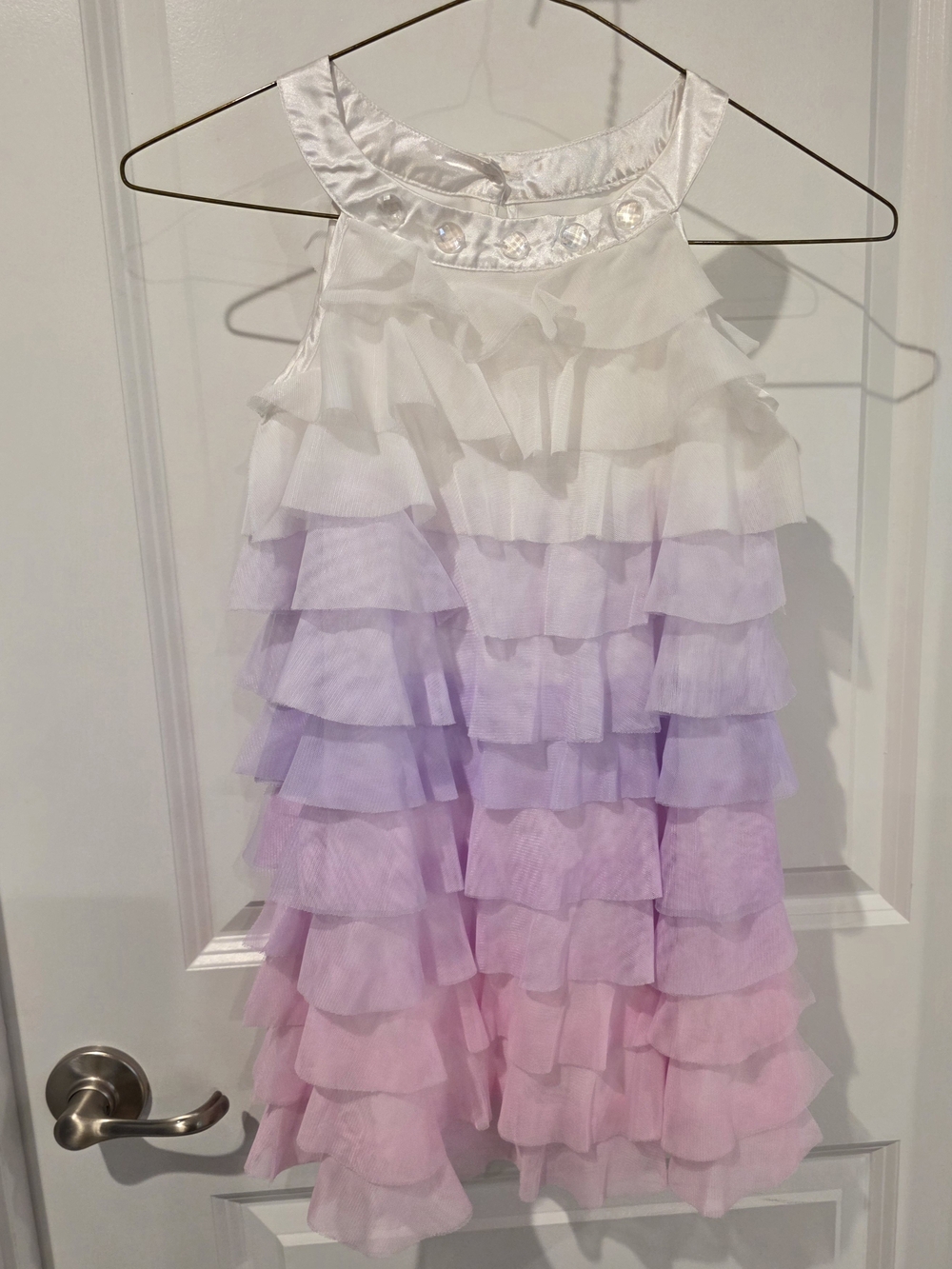Girls Ombre Ruffle Dress